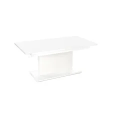 COFFEE TABLE BUSETTI, TABLE TOP - WHITE MATTE, FRAME - WHITE MATTE